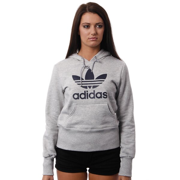 Bluza damska ADIDAS BLUZA   TREFOIL HOODIE w67906 kolor szary