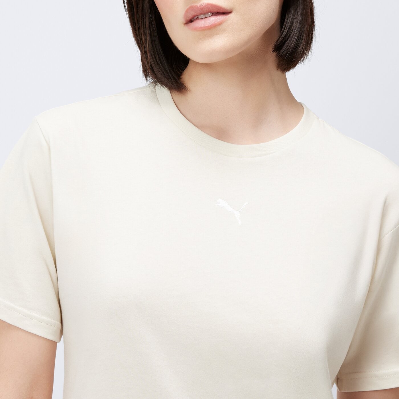 Koszulka damska PUMA T-SHIRT ESS RELAXED 684971 87 kolor beżowy