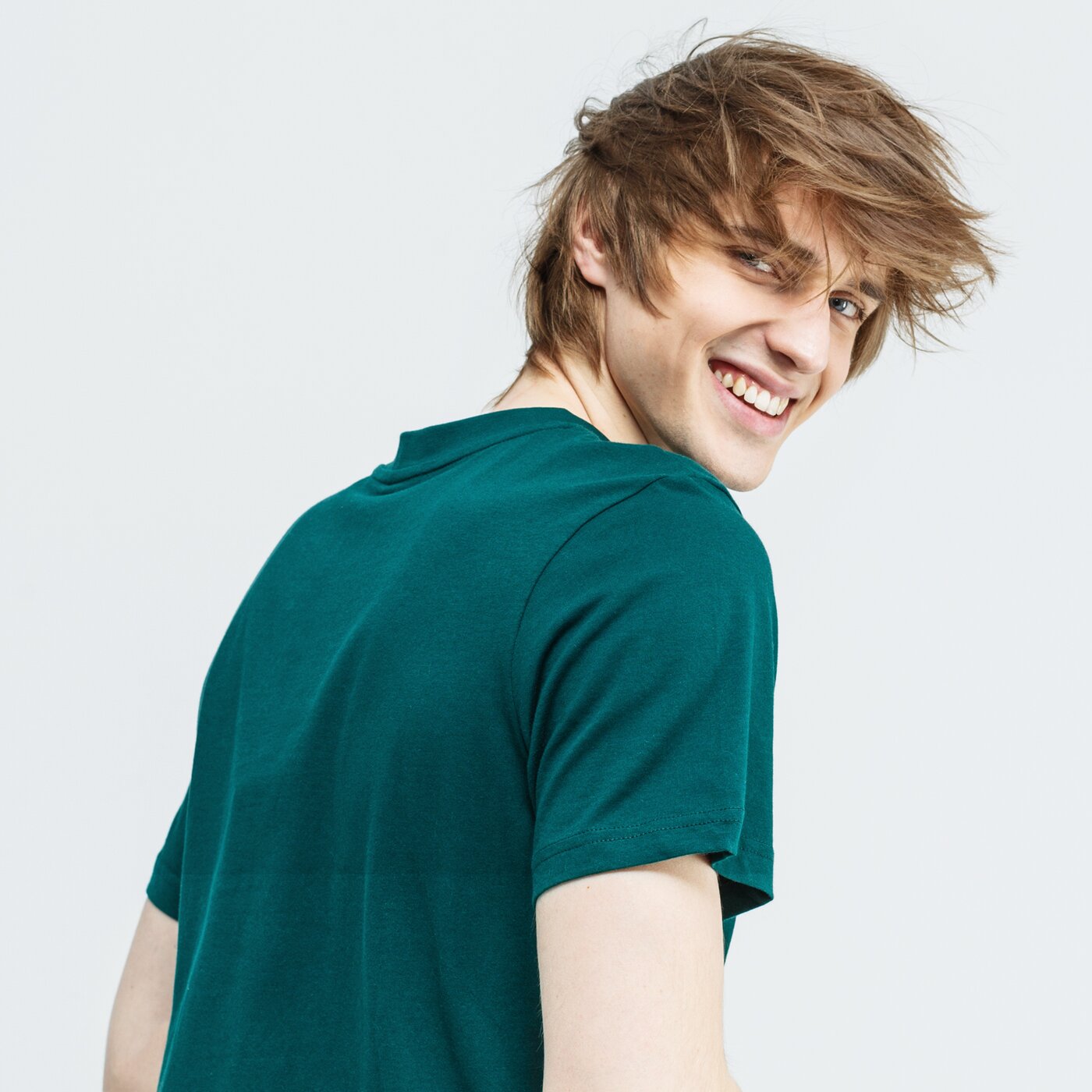 Koszulka męska UMBRO T-SHIRT LARGE LOGO 65802u-jg2 kolor zielony