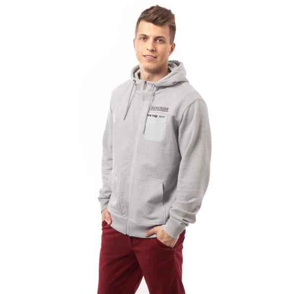 Bluza męska CONFRONT BLUZA OPTON cf15blm89001 kolor szary