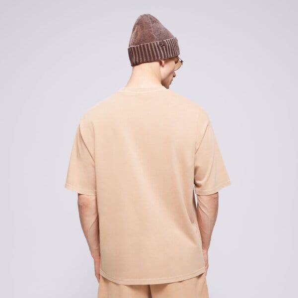 Koszulka męska NEW ERA T-SHIRT NE WASHED OS NONE 60502670 kolor brązowy