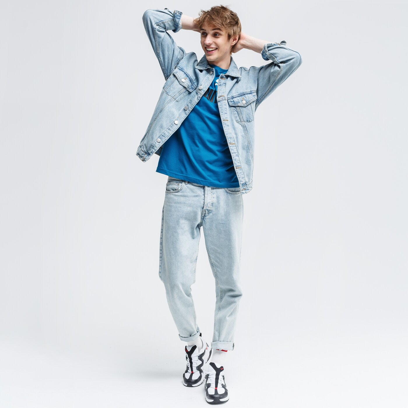 Koszulka męska PUMA T-SHIRT ESS 2 COL LOGO 583714 36 kolor niebieski