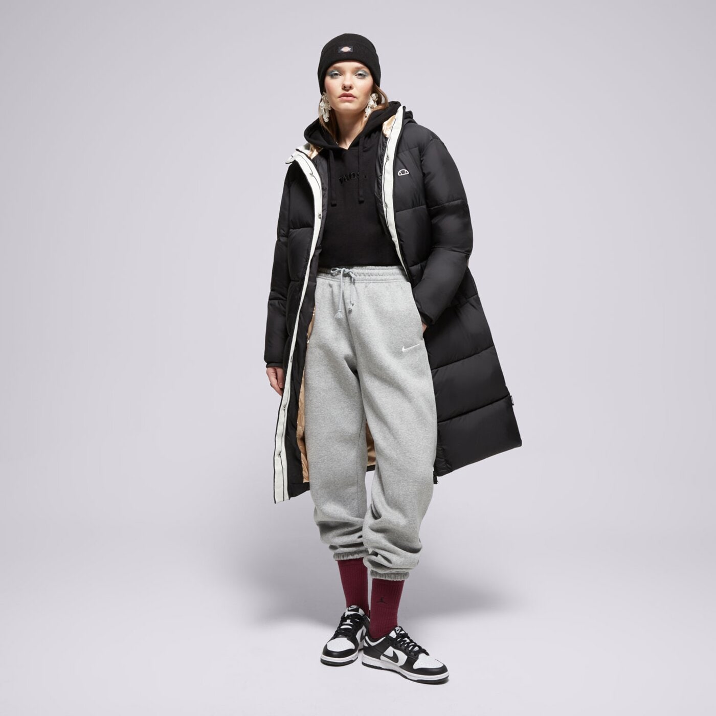 Kurtka zimowa damska ELLESSE PŁASZCZ HURRICANE PADDED JACKET BLK sgx21042011 kolor czarny