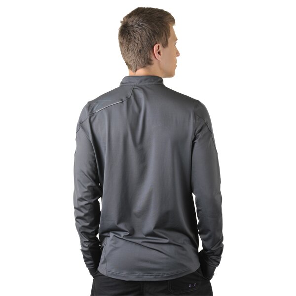 Bluza męska REEBOK BLUZA   PRE ZIG 1/4 LS GRAVEL o43873 kolor szary