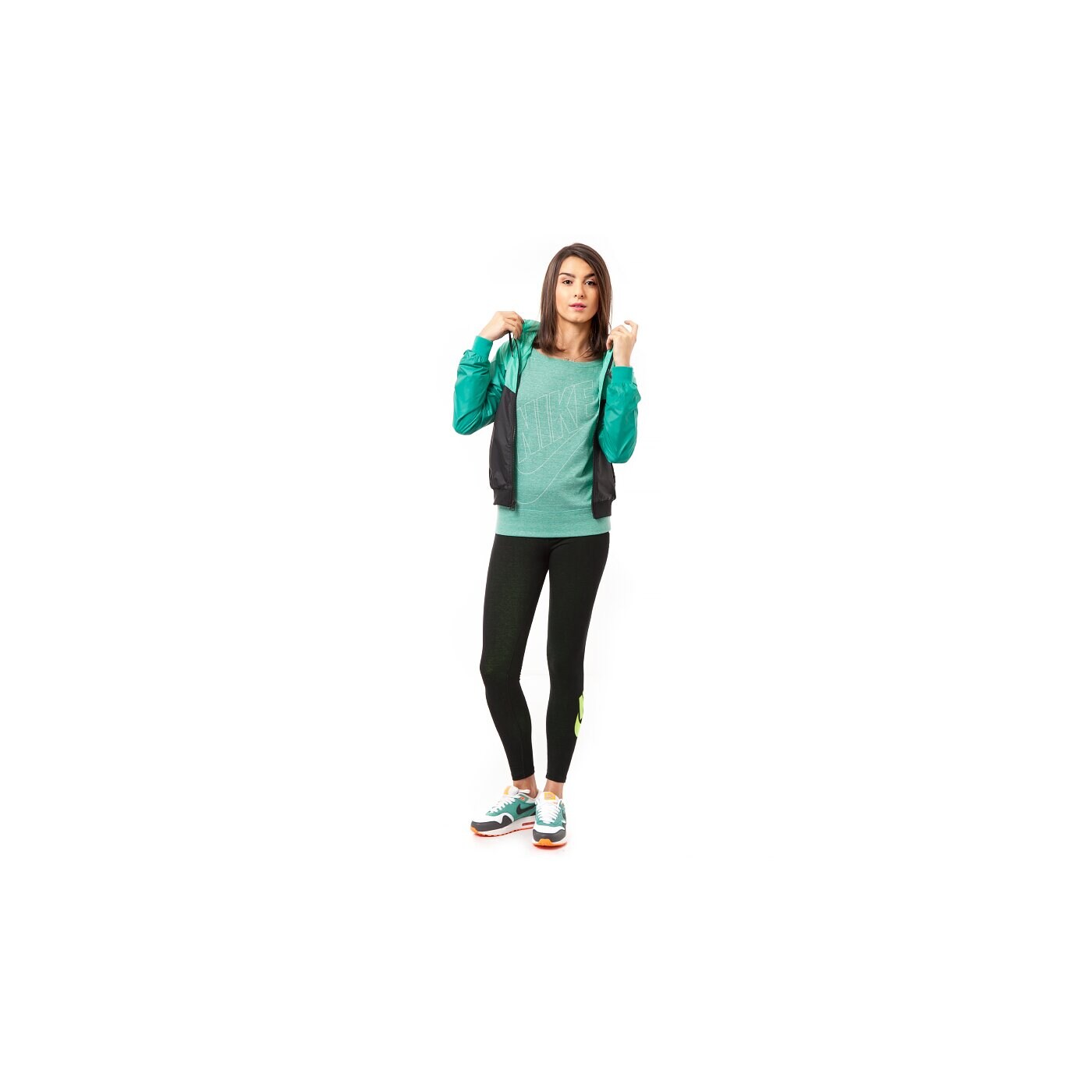 Kurtka przejściowa damska NIKE KURTKA WINDRUNNER 545908022 kolor czarny