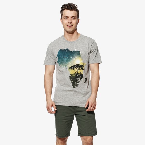 Koszulka męska FEEWEAR T-SHIRT SS AFRICA fw18tsm43001 kolor szary
