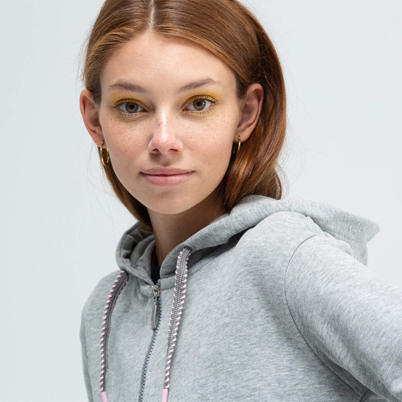 Bluza damska FEEWEAR BLUZA ROZPINANA Z KAPTUREM NANGA fw39bld13001 kolor szary