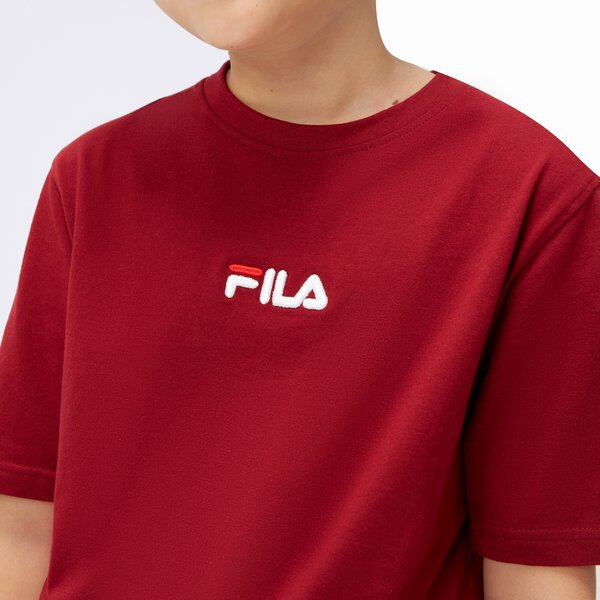 Koszulka dziecięca FILA T-SHIRT SS CAIDEN ss23spb056337 kolor bordowy