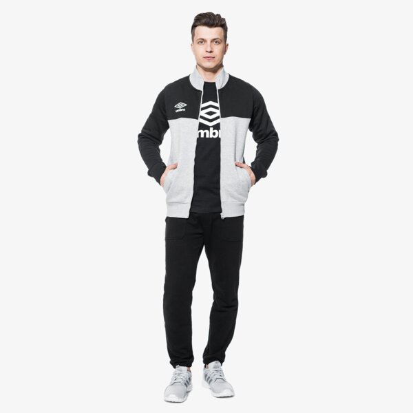 Bluza męska UMBRO BLUZA FLEECE ZIP THROUGH 64878ub43 kolor szary