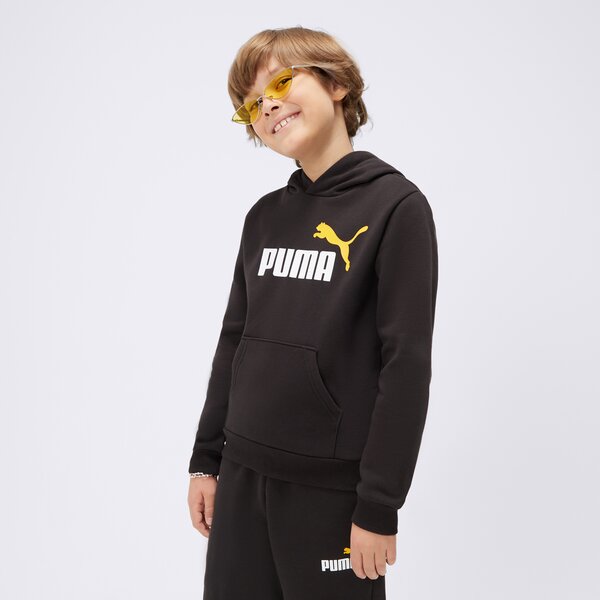 Bluza dziecięca PUMA BLUZA ESS+ 2 COL BIG LOGO FL B 586987 41 kolor czarny