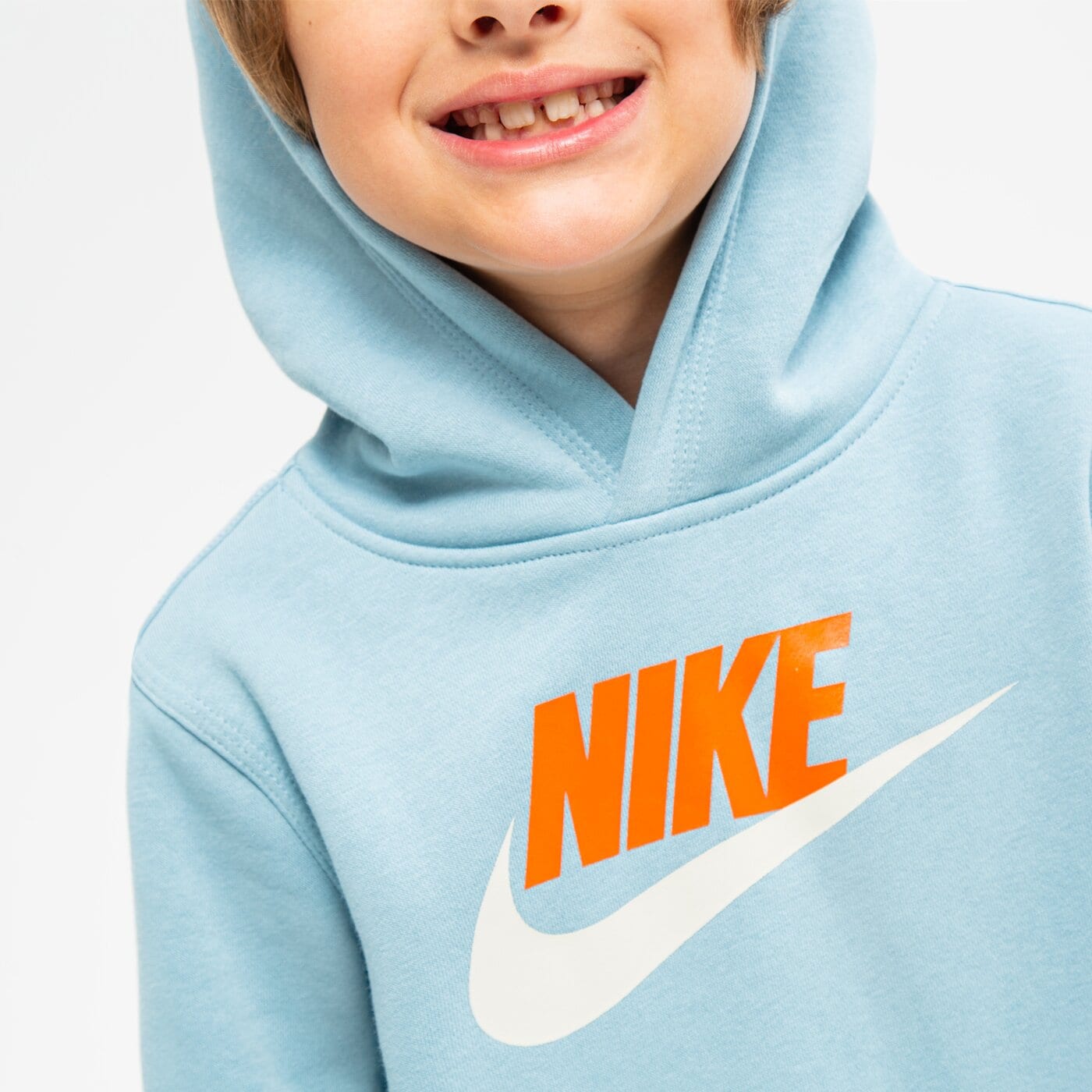 Bluza dziecięca NIKE BLUZA SPORTSWEAR CLUB FLEECE BOY cj7861-494 kolor niebieski