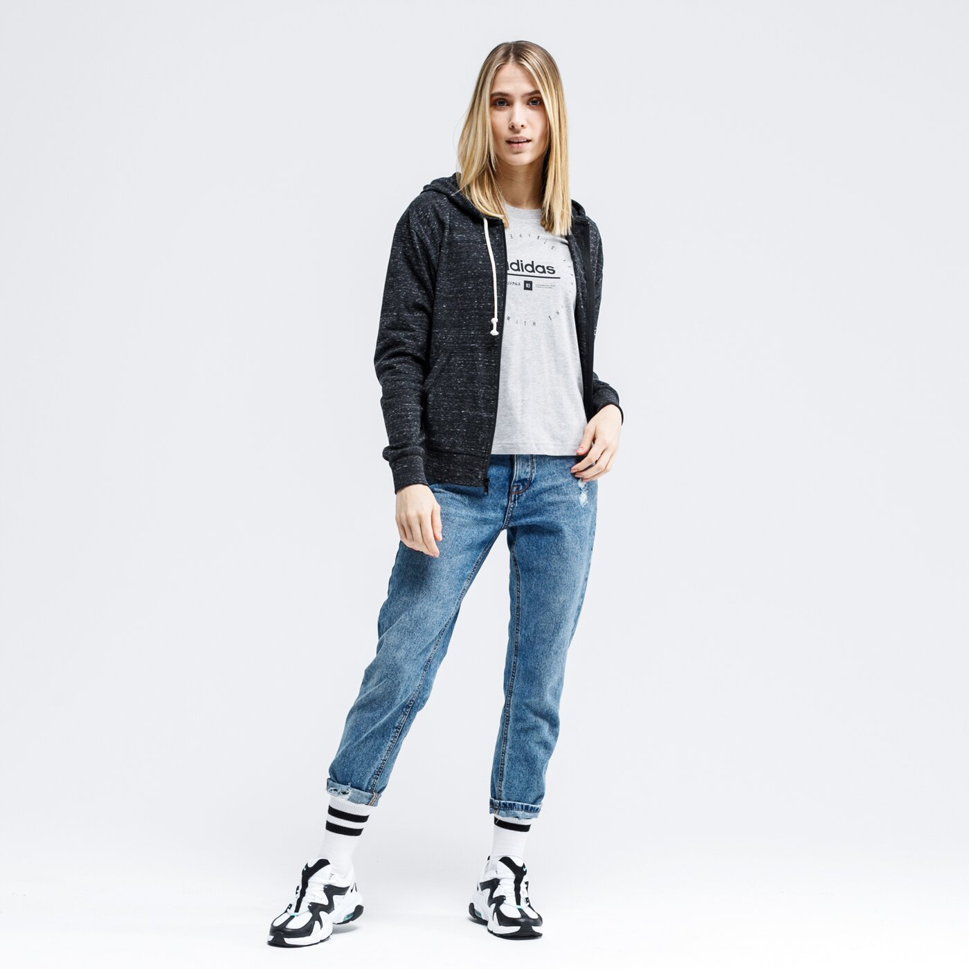 Bluza damska NIKE BLUZA ROZPINANA Z KAPTUREM W NSW GYM VNTG FZ cj1694-010 kolor czarny