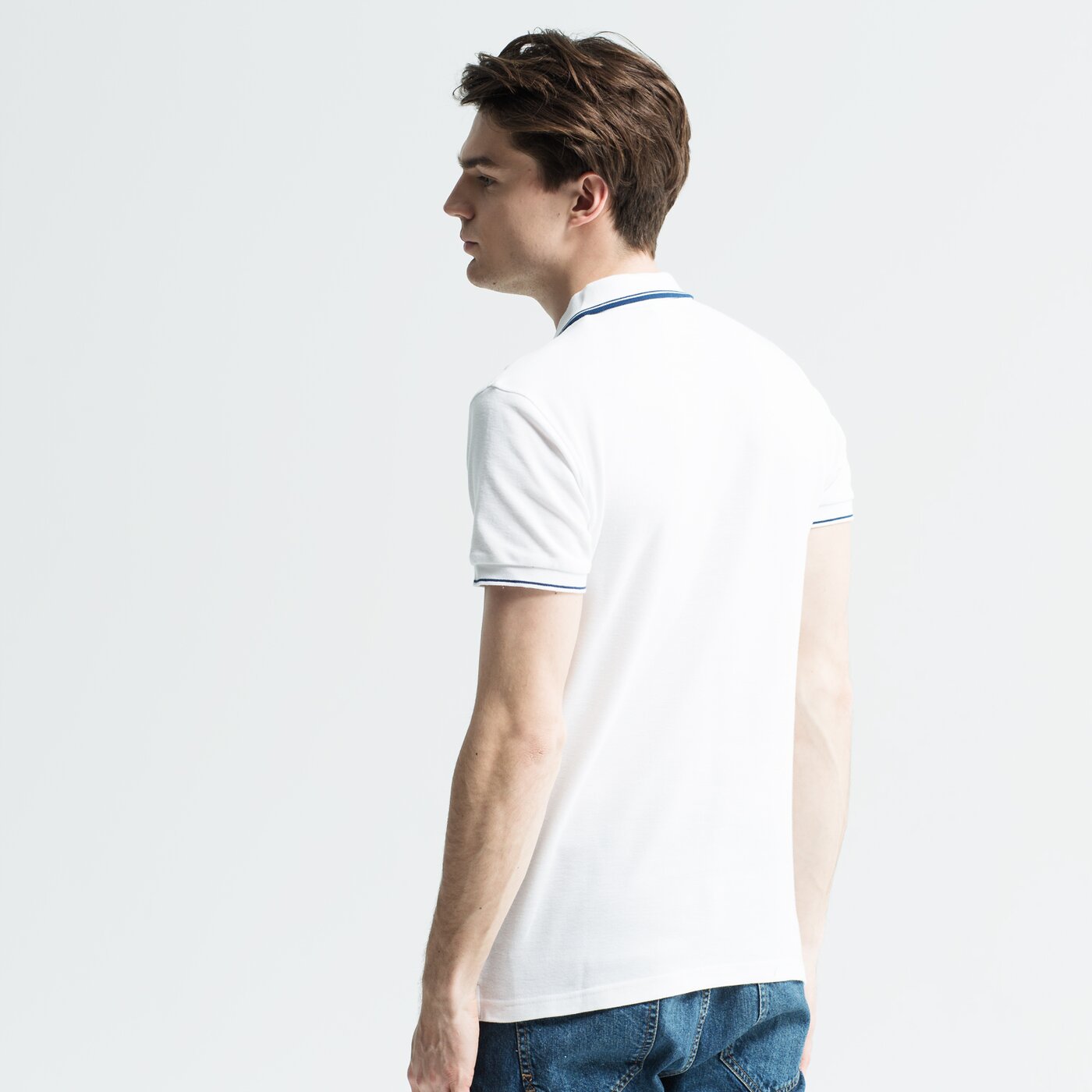 Koszulka polo męska UMBRO POLO NATLO ul19pom06002 kolor biały