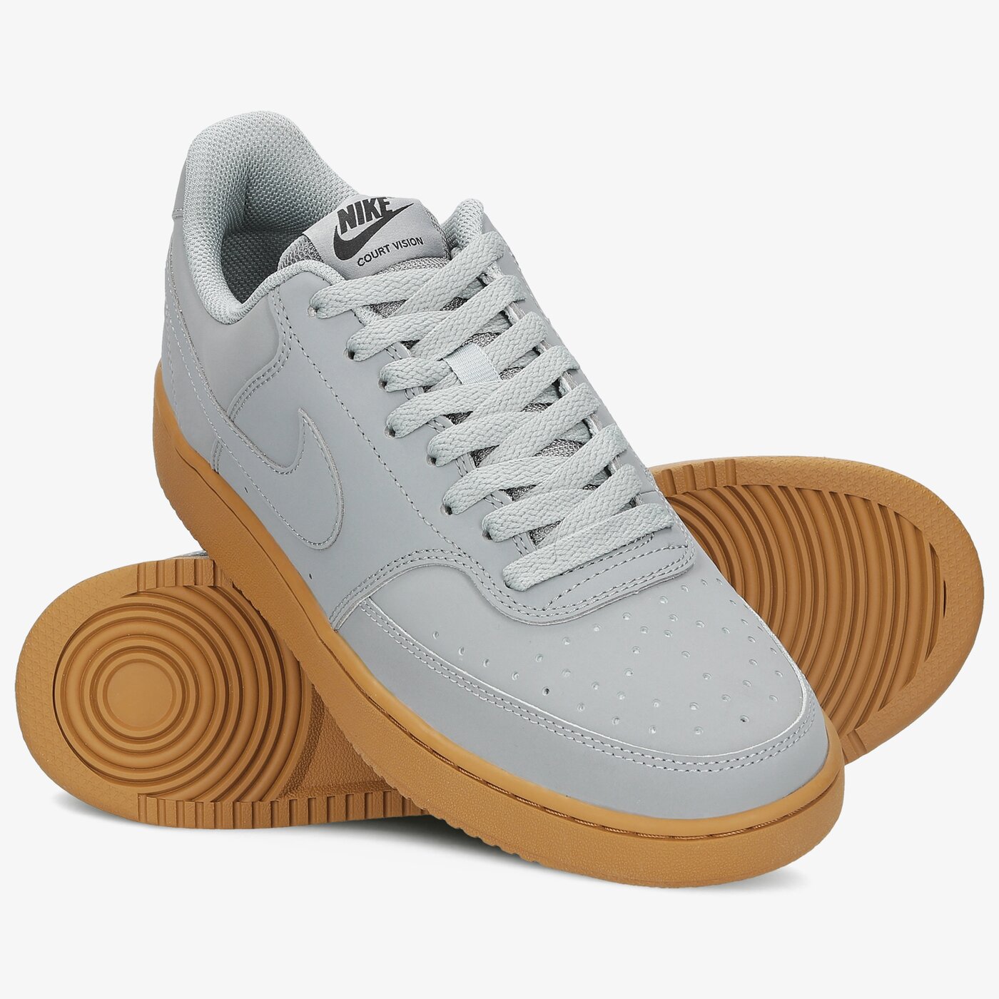 Buty sportowe męskie NIKE COURT VISION LOW  cd5463-009 kolor szary