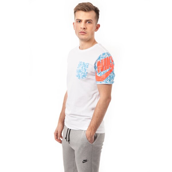 Koszulka męska NIKE T-SHIRT TEE-CHAOS CUBE 644202100 kolor biały
