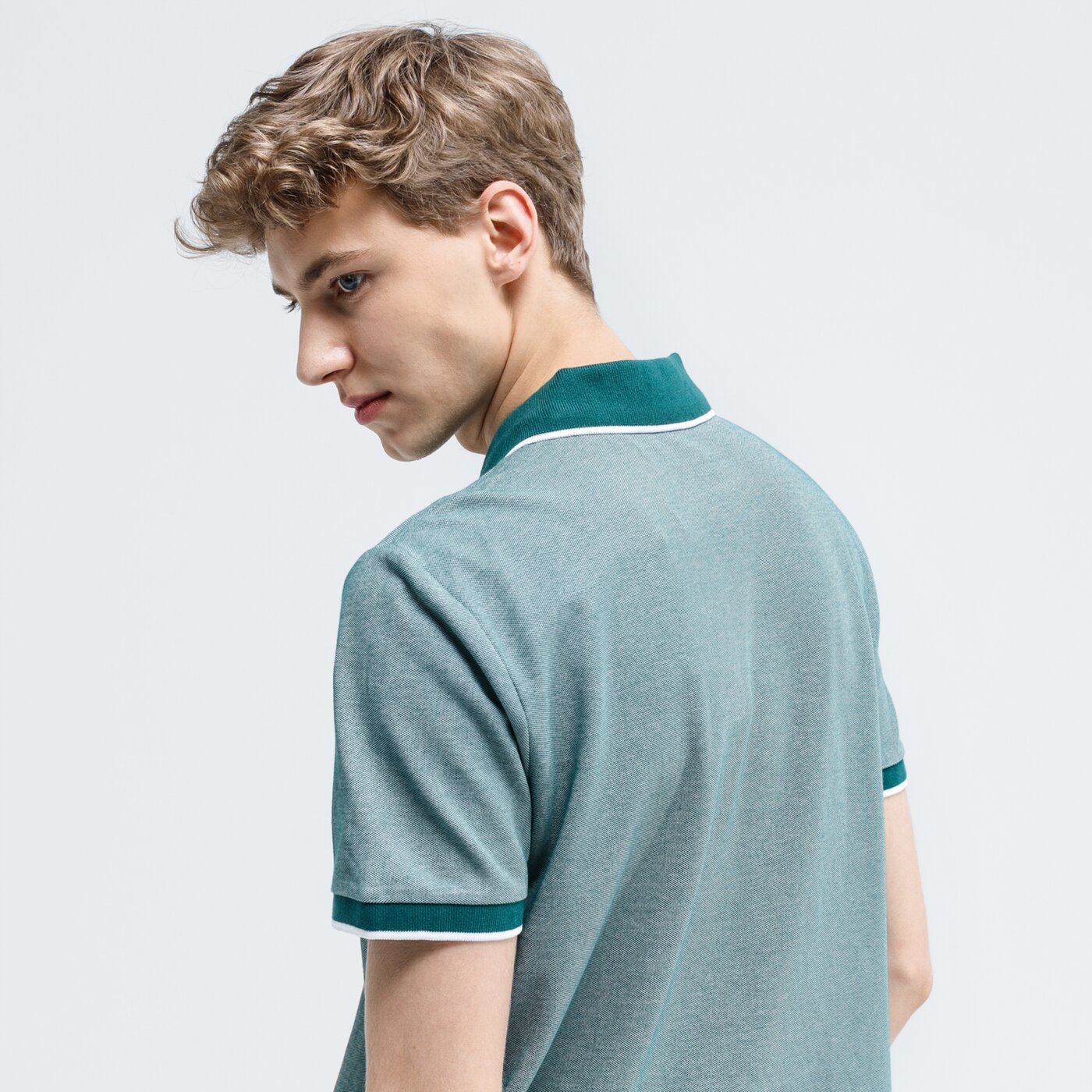 Koszulka polo męska LOTTO POLO FIRENZE PQ 213352-5p7 kolor zielony