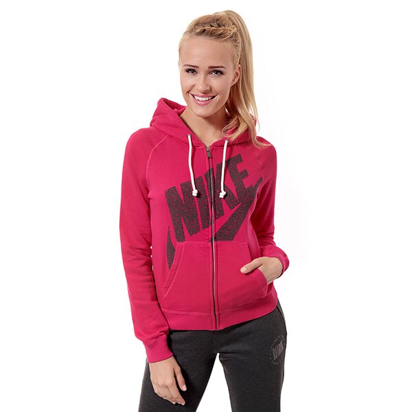 Bluza damska NIKE BLUZA RALLY FZ HOODY- MEZZO LOGO 614873691 kolor różowy