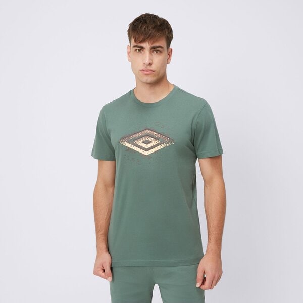 Koszulka męska UMBRO T-SHIRT CAPRIS ul124tsm11001 kolor zielony