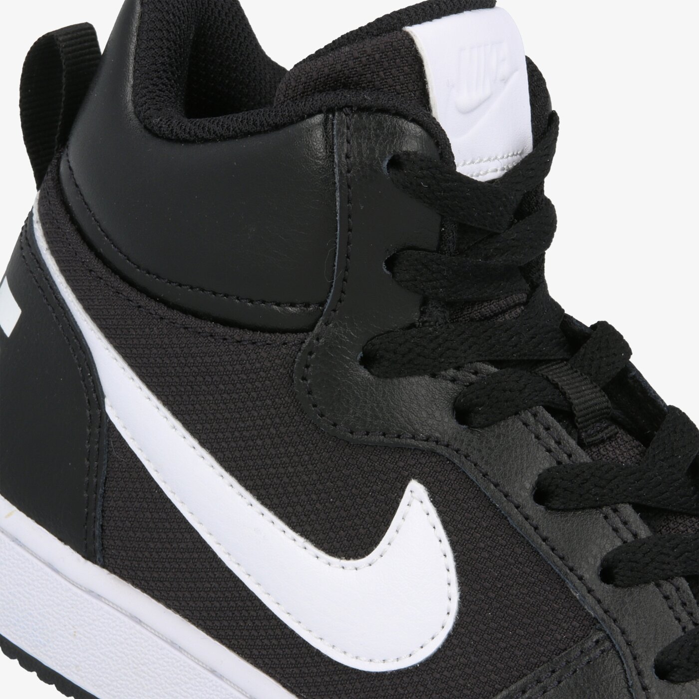 Buty dziecięce NIKE COURT BOROUGH MID PE (GS) bv1607-001 kolor czarny