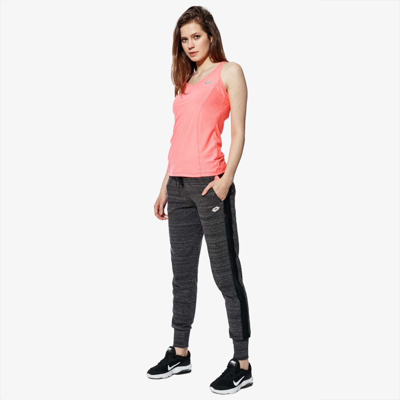 Spodnie dresowe damskie LOTTO SPODNIE INDY V JS STC W t2236 kolor szary