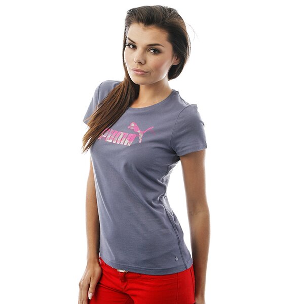Koszulka damska PUMA T-SHIRT LARGE LOGO TEE 81904904 kolor szary