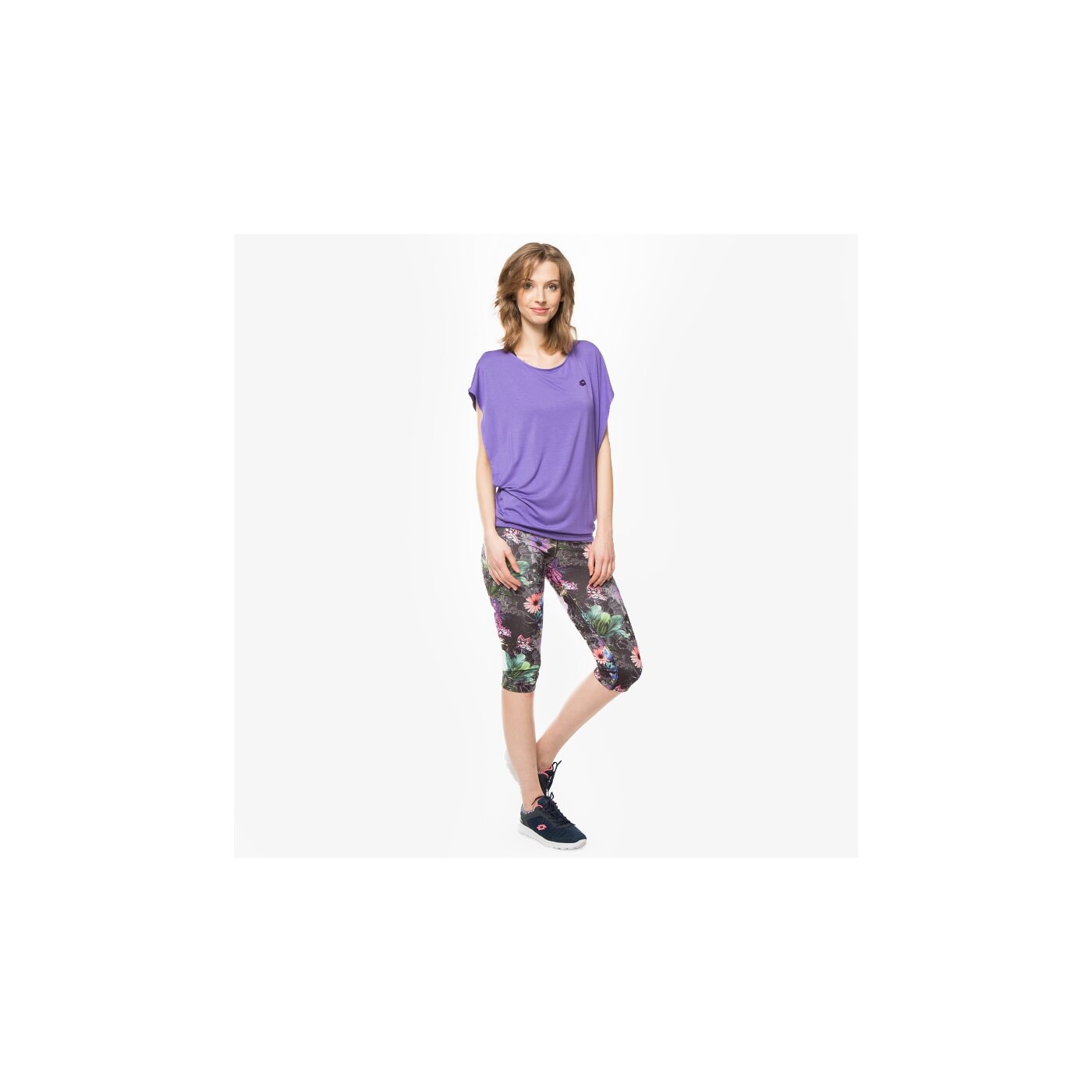 Koszulka damska LOTTO T-SHIRT ODETTE II TEE W s0239 kolor fioletowy