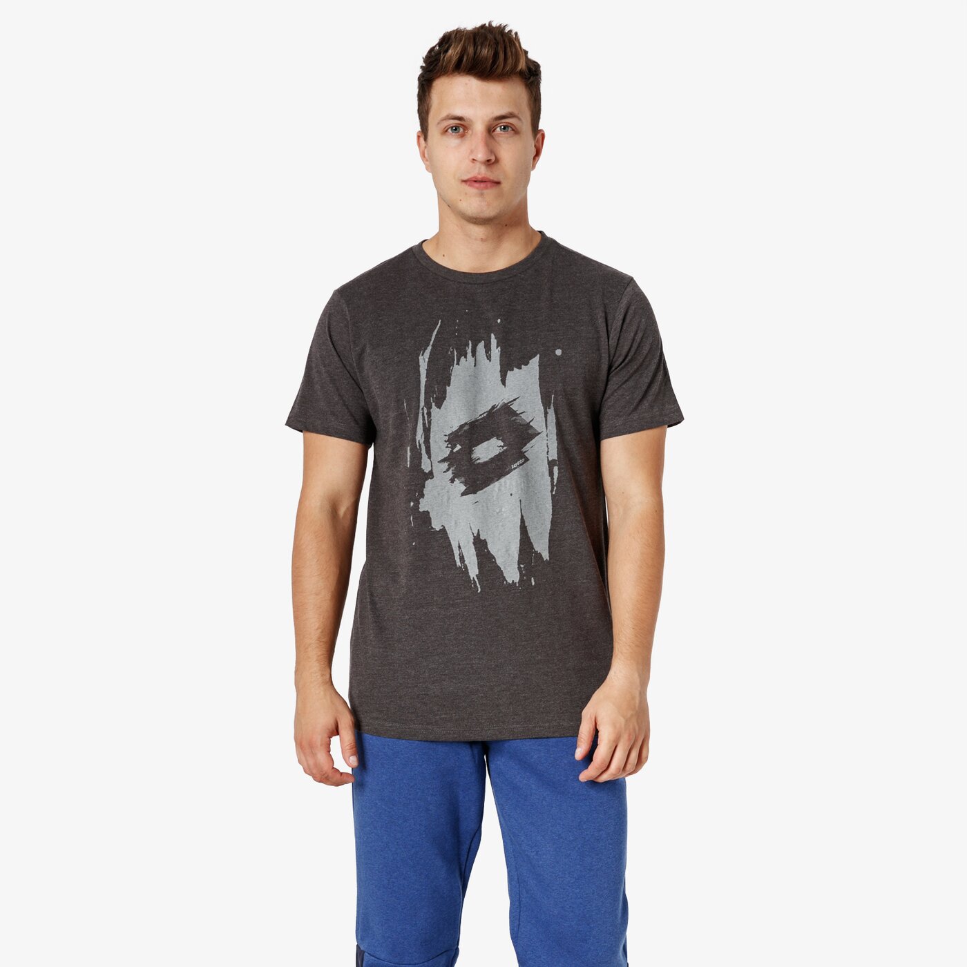 Koszulka męska LOTTO T-SHIRT SS TRACE lo38tsm35001 kolor szary