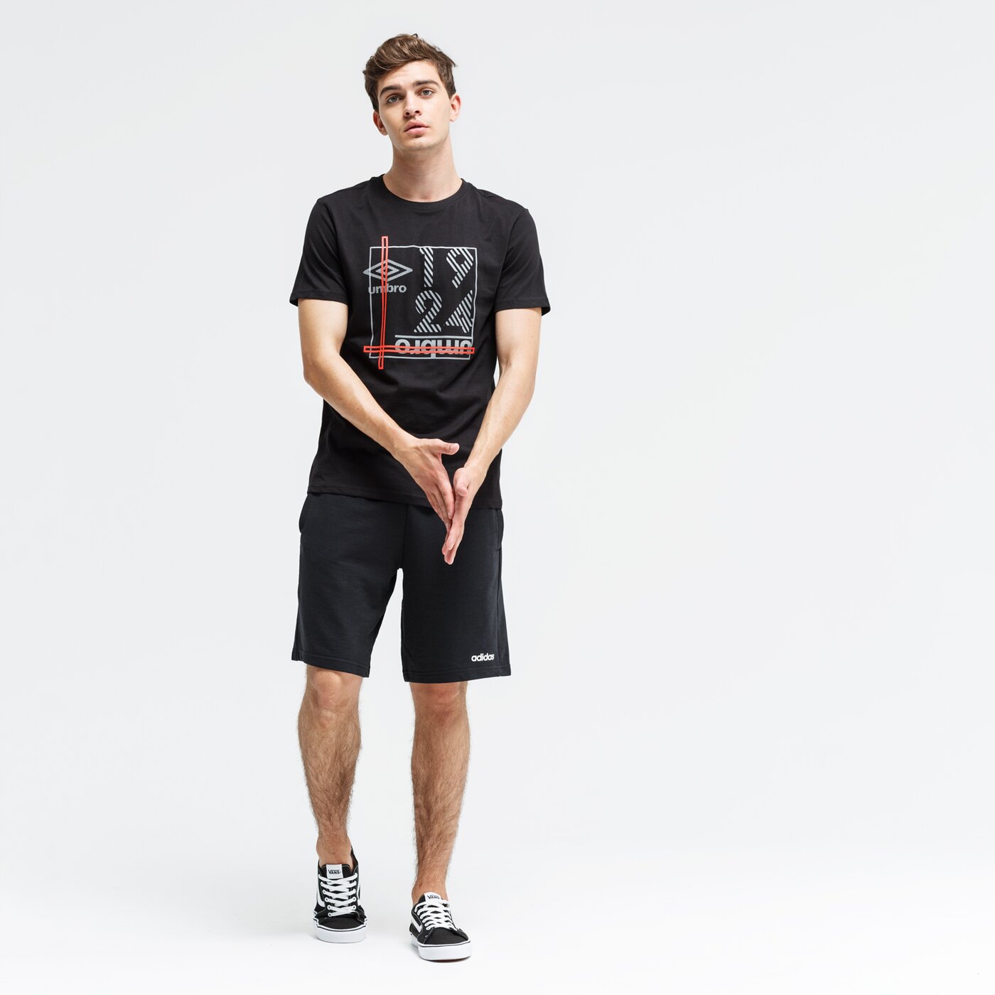 Koszulka męska UMBRO T-SHIRT ROY ul39tsm20002 kolor czarny