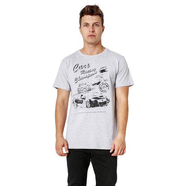 Koszulka męska LOTTO T-SHIRT SS MOTORIST lo38tsm31001 kolor szary