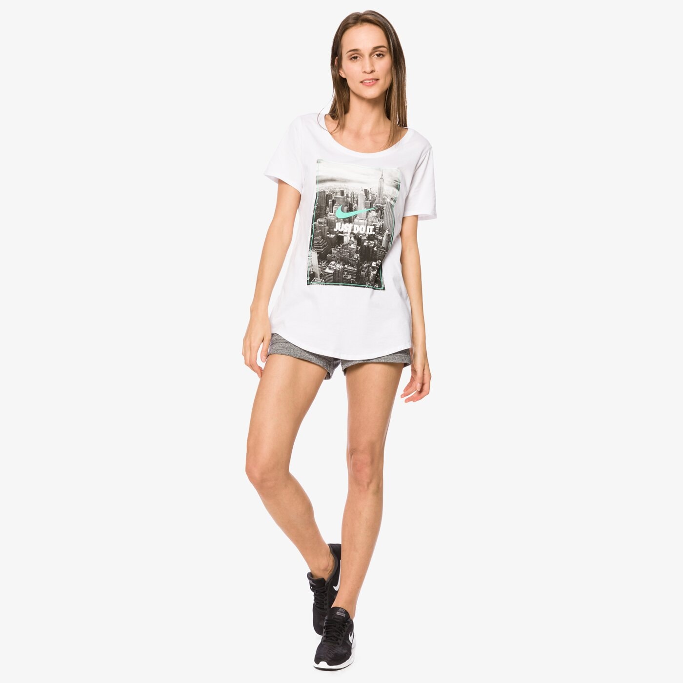 Koszulka damska NIKE T-SHIRT W NSW PHOTO JDI 847531100 kolor biały