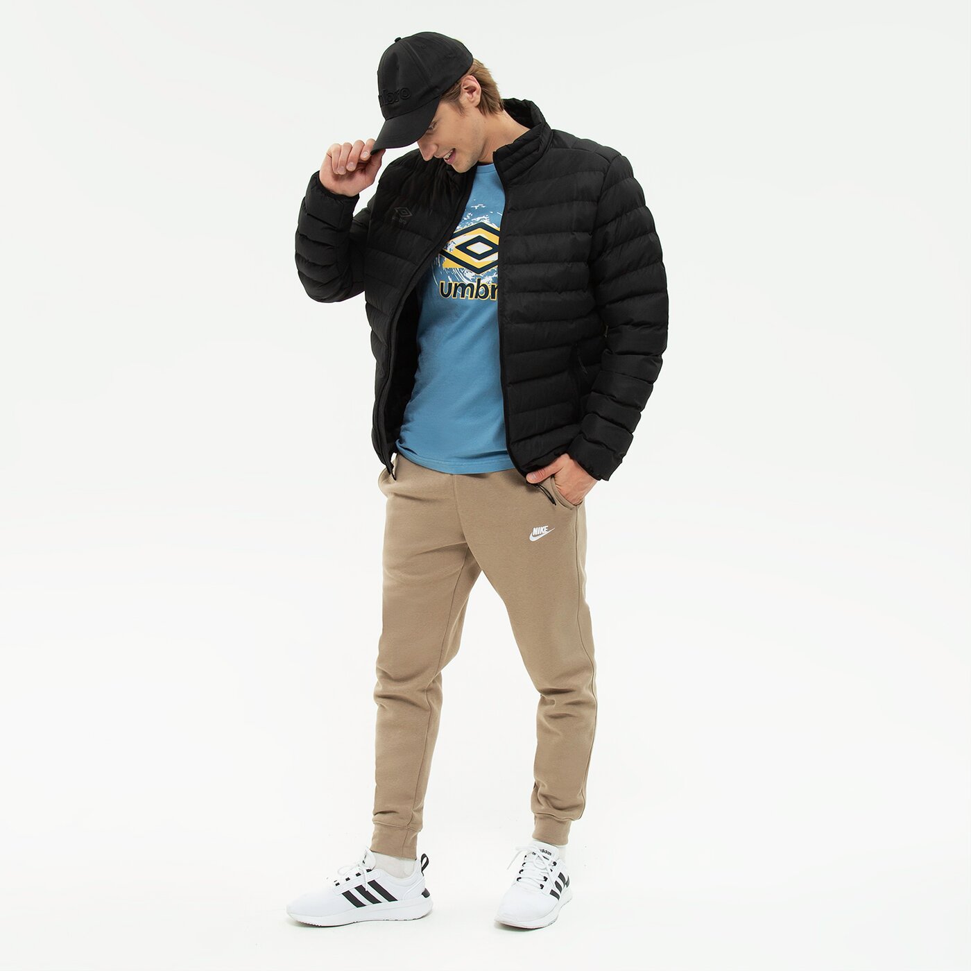 Kurtka zimowa męska UMBRO KURTKA ZIMOWA BLOXWOR ul322kum91001 kolor czarny