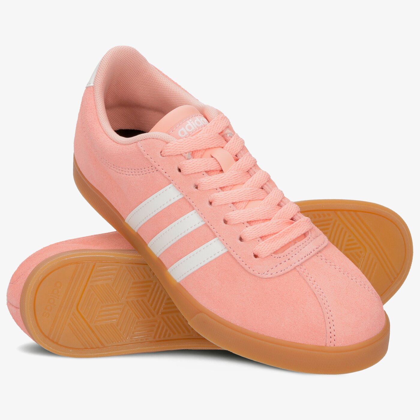 Buty sportowe damskie ADIDAS COURTSET f35767 kolor różowy