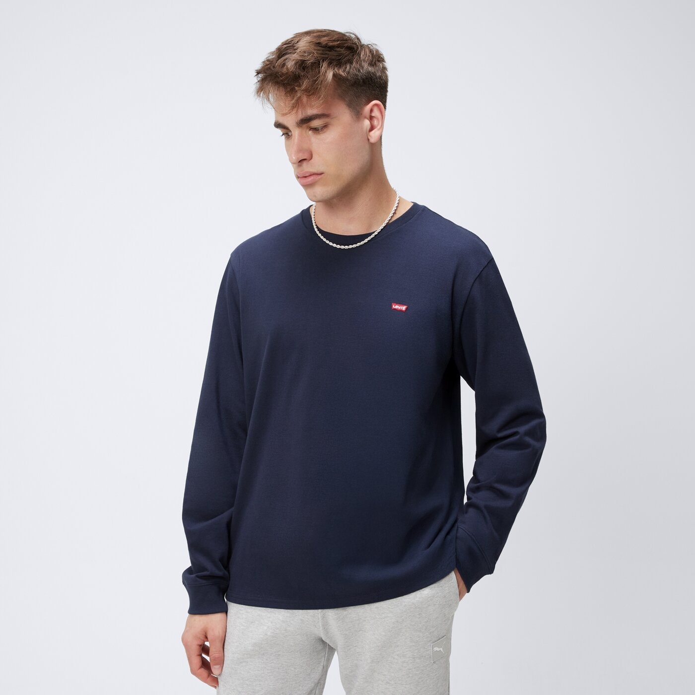 Koszulka męska LEVI'S T-SHIRT LS ORIGINAL HM 72848-0001 kolor granatowy