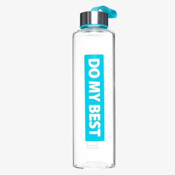 Damski LOCK&LOCK BIDON BUTELKA ZE SZKŁA 530ML llg662b kolor niebieski