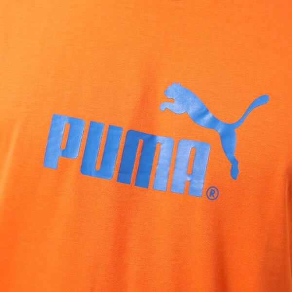 Koszulka męska PUMA T-SHIRT LARGE NO LOGO TEE 82397928 kolor pomarańczowy
