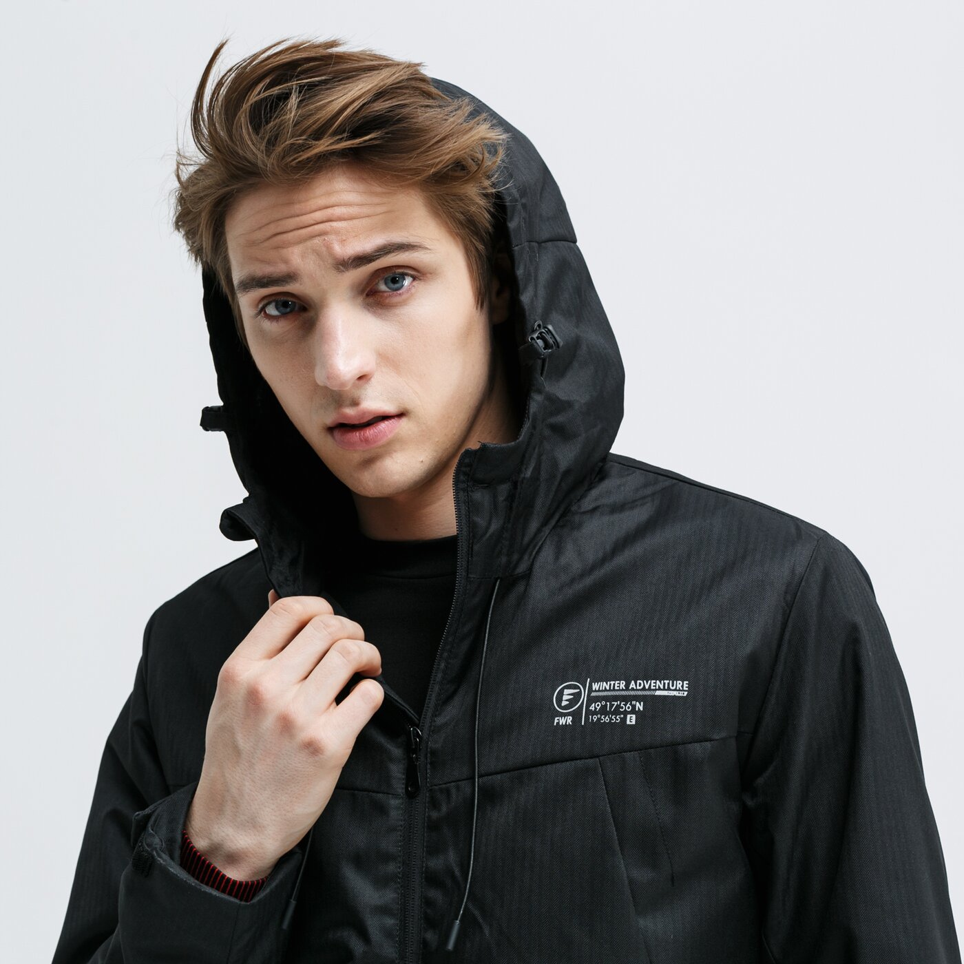 Kurtka zimowa męska FEEWEAR KURTKA ZIMOWA ELDERBERRY fw39kum28001 kolor czarny