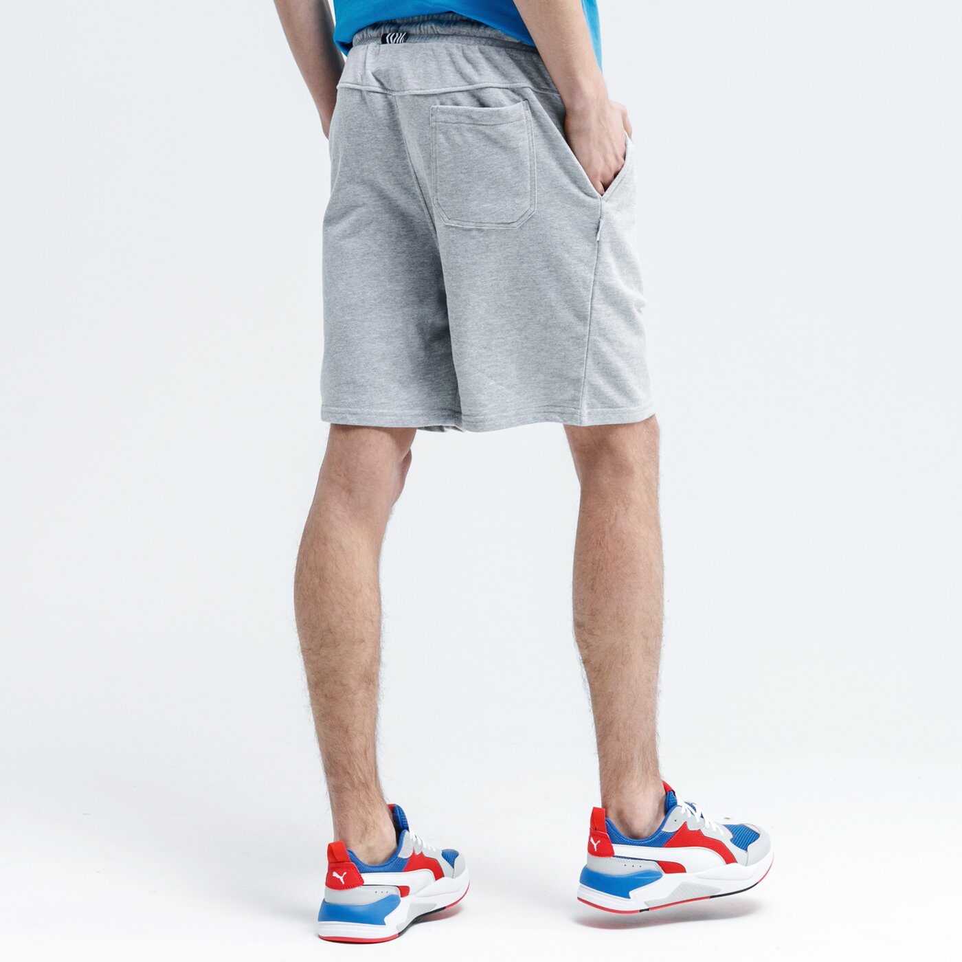 Spodenki męskie UMBRO SZORTY KNEE LENGTH FLEECE 65753u-263 kolor szary