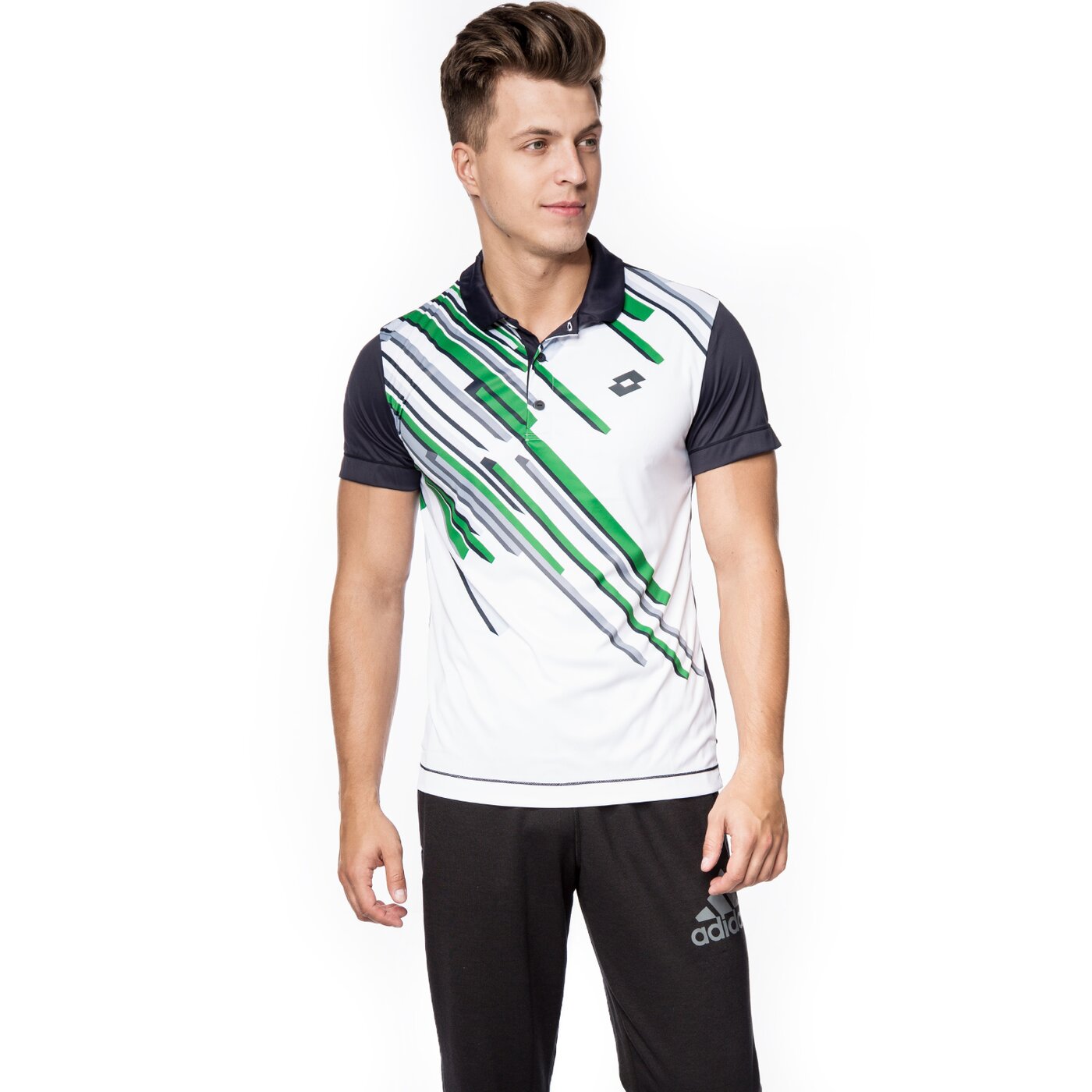 Koszulka polo męska LOTTO POLO SLADE r1353 kolor granatowy