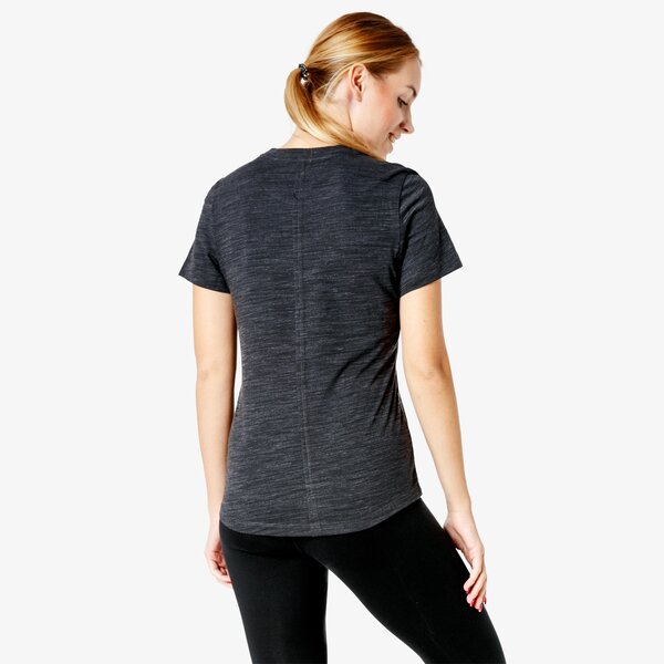 Koszulka damska REEBOK T-SHIRT SS EL MARBLE LOGO d95551 kolor czarny