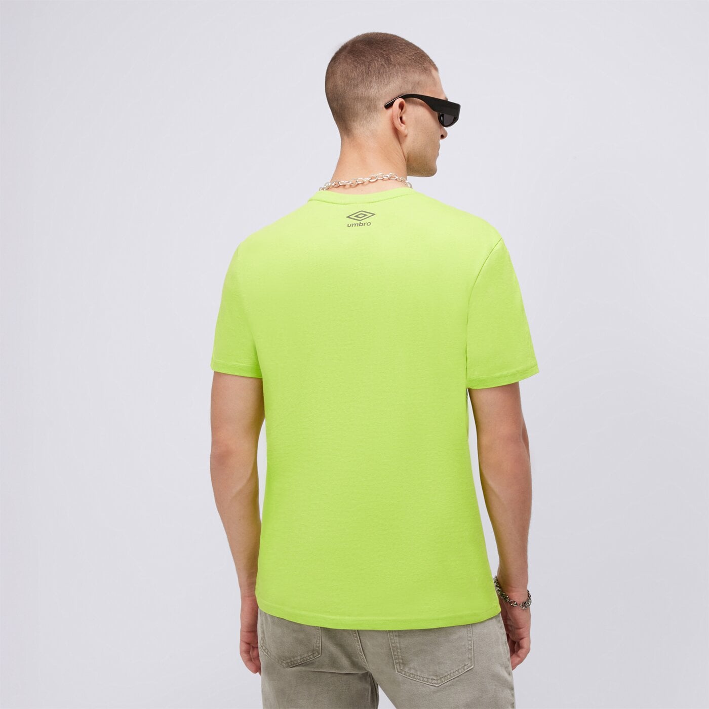 Koszulka męska UMBRO T-SHIRT ESS DOUBLE LOGO ul125tsm04003 kolor zielony