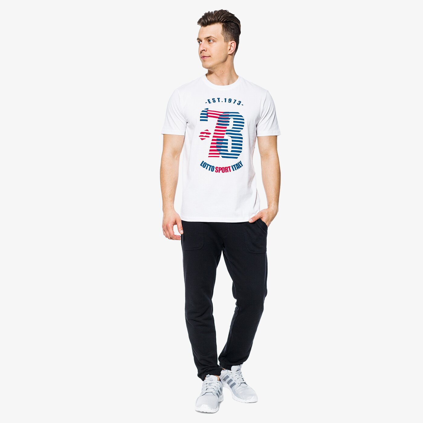 Koszulka męska LOTTO T-SHIRT SS RACE lo18tsm11002 kolor biały