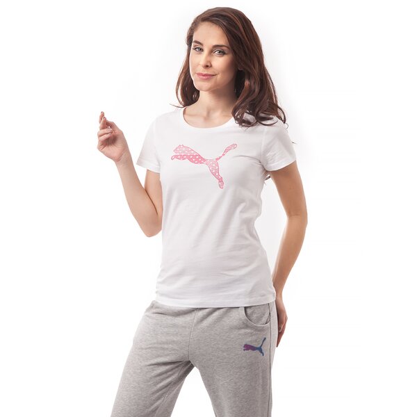 Koszulka damska PUMA T-SHIRT FUN GRAPHIC ESS 83219402 kolor biały