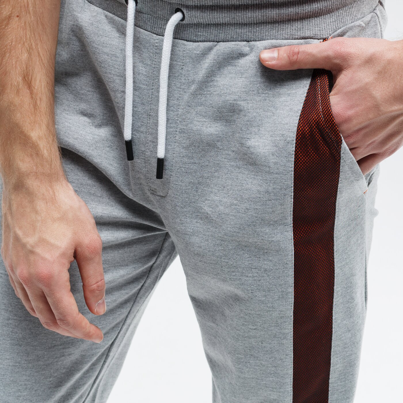 Spodnie dresowe męskie UMBRO SPODNIE PLUMO ul120spm24001 kolor szary