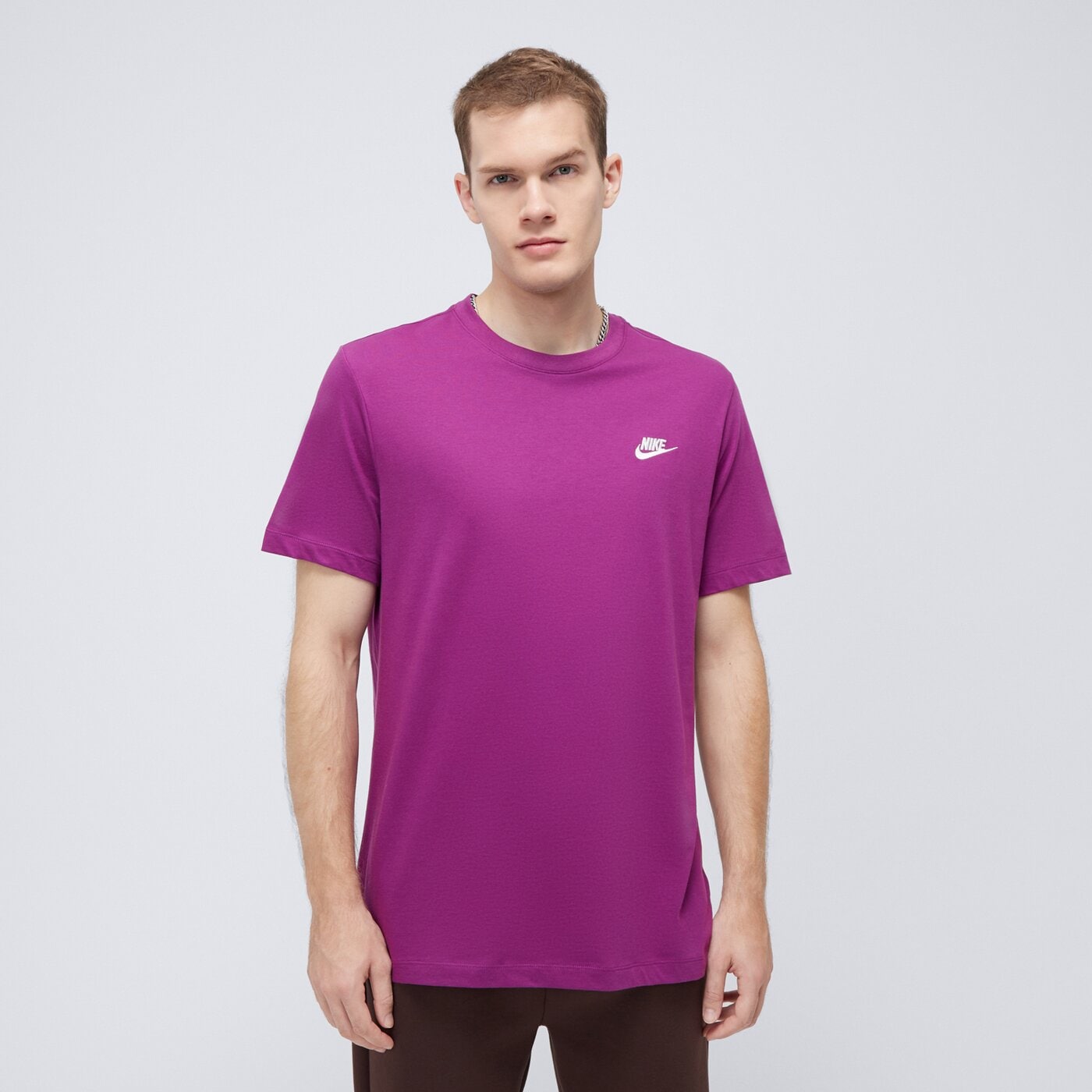 NIKE T-SHIRT NIKE SPORTSWEAR CLUB (AR4997-504) BRĄZOWY