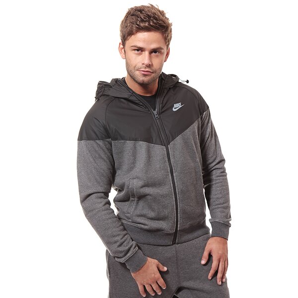 Bluza męska NIKE BLUZA FLEECE MIX-RU WR 616625071 kolor szary