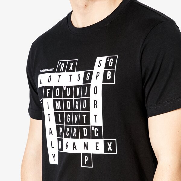Koszulka męska LOTTO T-SHIRT SS SCRABBLE lo38tsm07001 kolor czarny