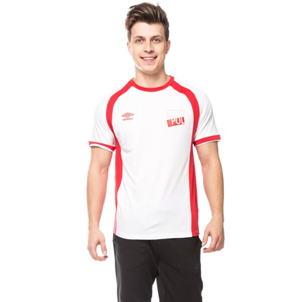 Koszulka męska UMBRO T-SHIRT POLSKA ul16tsm10001 kolor biały