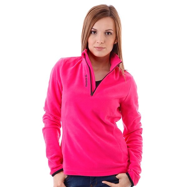 Bluza damska REEBOK BLUZA   DSO MICR 1/2 ZP z60202 kolor różowy