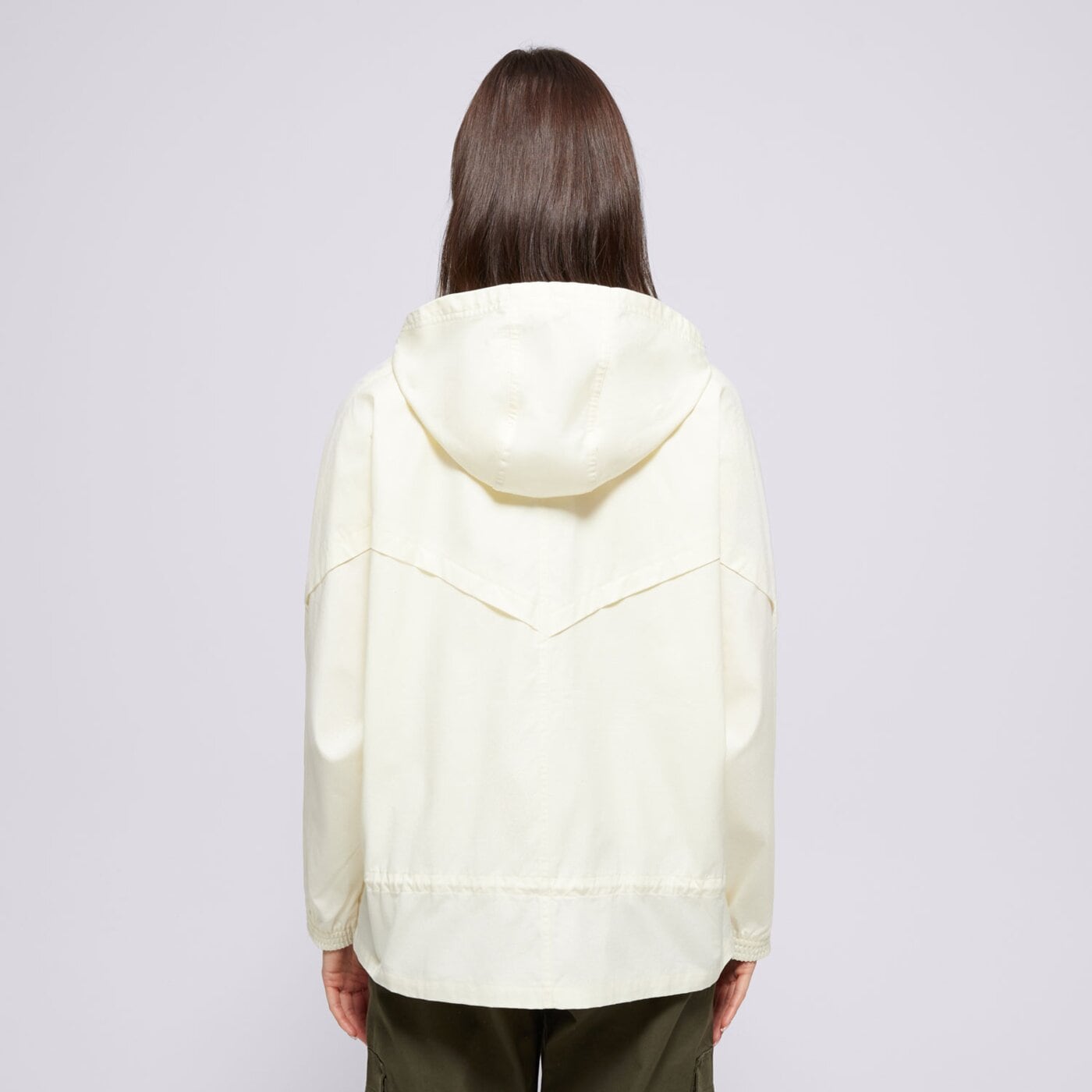 Kurtka przejściowa damska NIKE KURTKA W NSW ICN CLSH JKT WR CANVAS cz9328-113 kolor beżowy