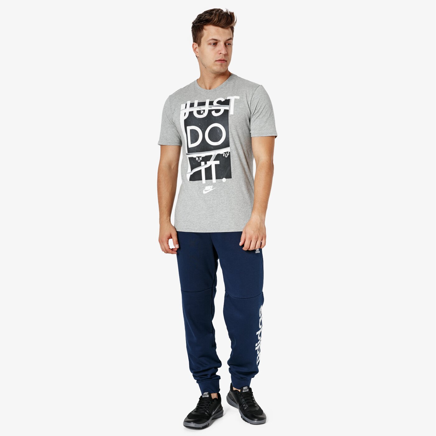 Koszulka męska NIKE T-SHIRT SS JDI+ 1 aa6419-063 kolor szary